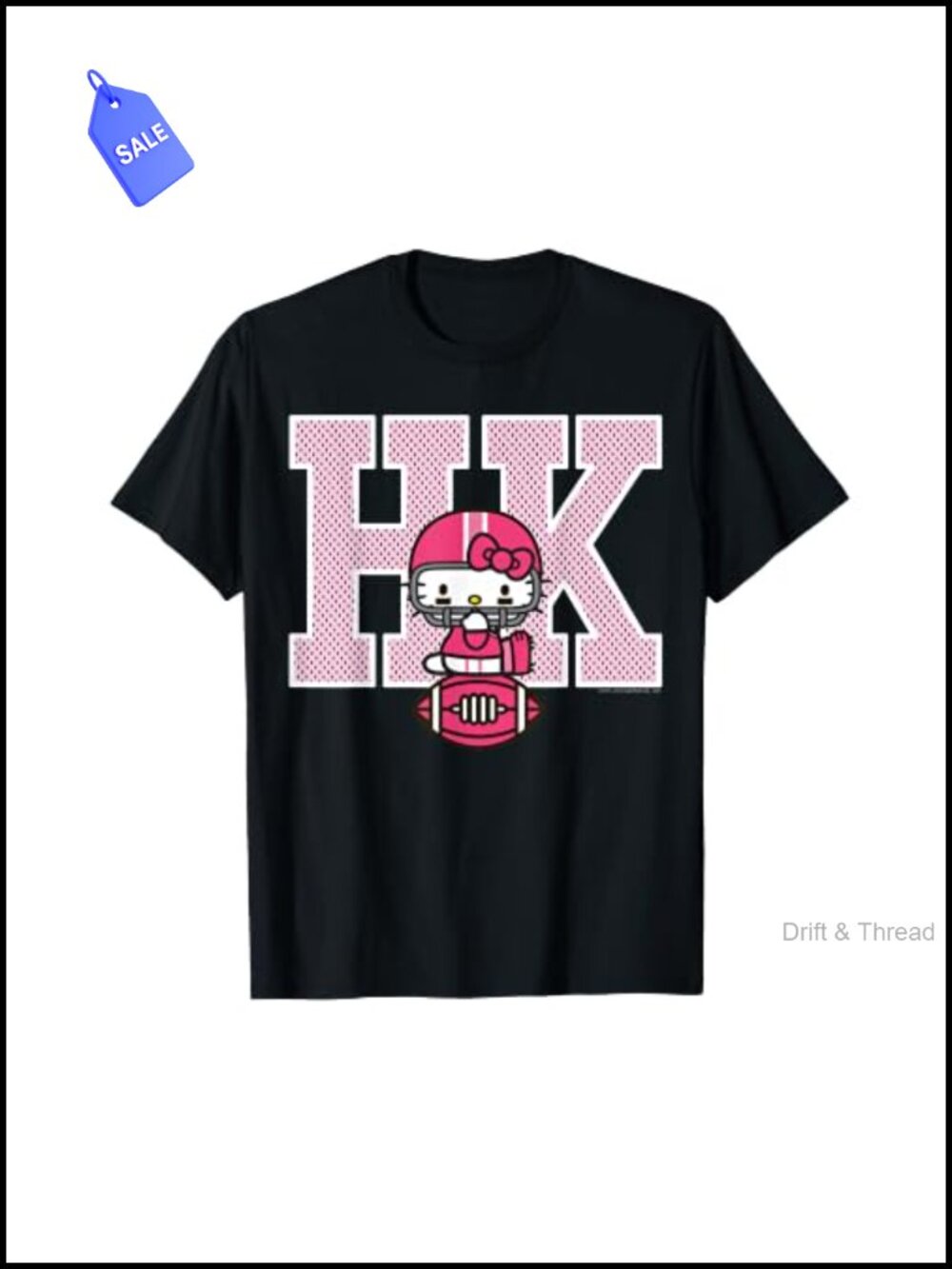 Hello Kitty Football Spirit Tee Classic Fit Short Sleeve T-Shirt
